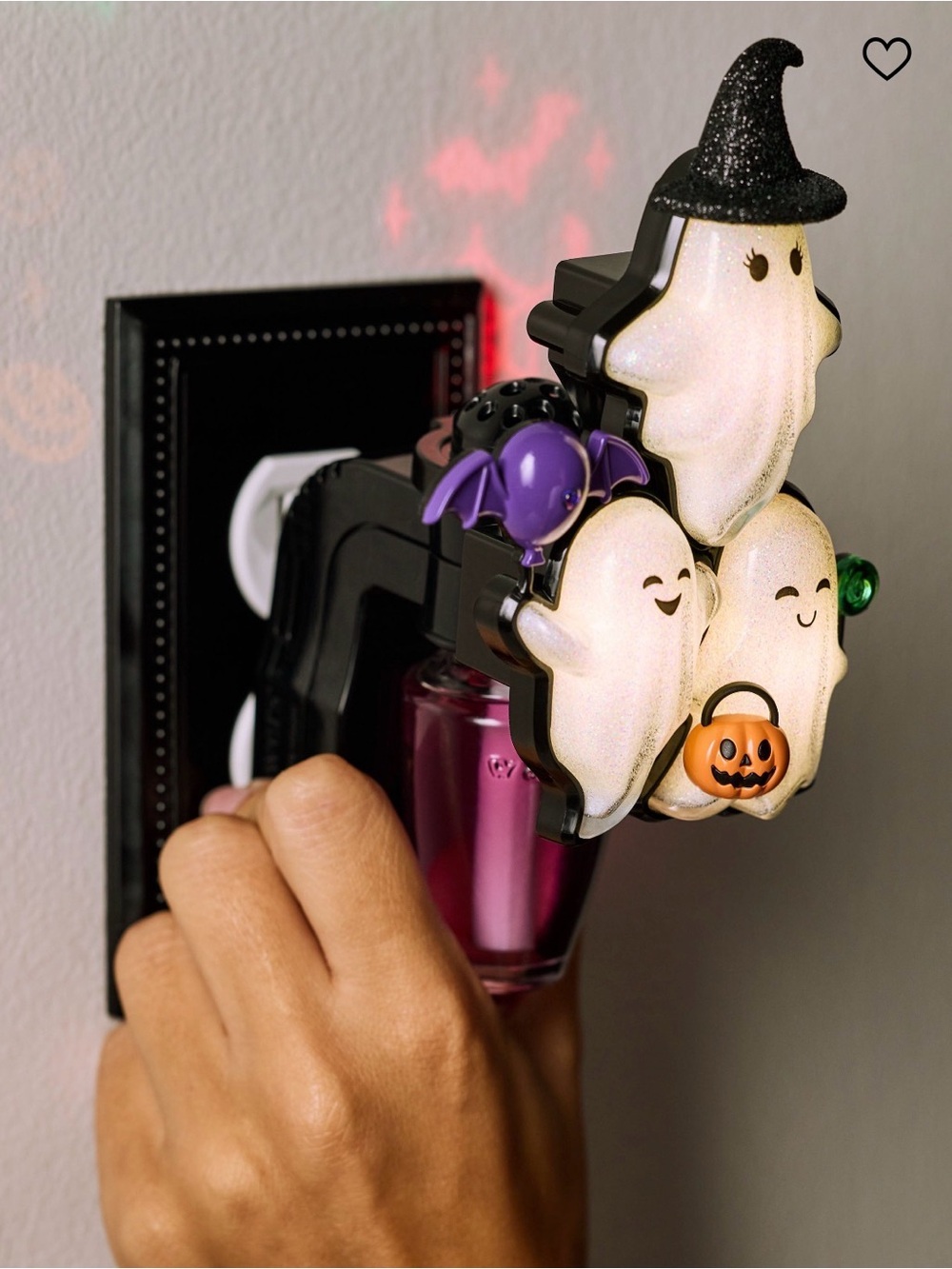 Bath & Body Works Ghoul Friends Ghost Projector Wallflower Nightlight Plug NWT - Picture 2 of 4